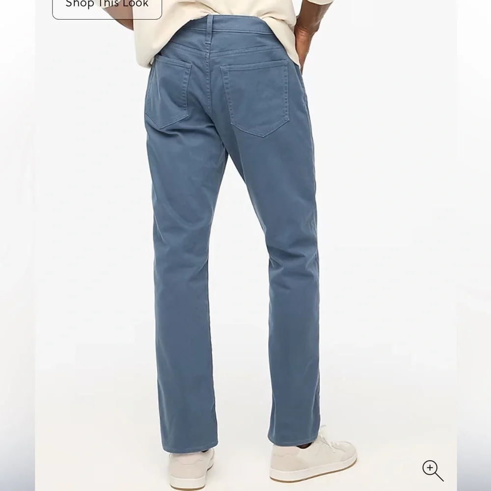 J crew opal blue Straight-fit garment-dyed five-pocket pant